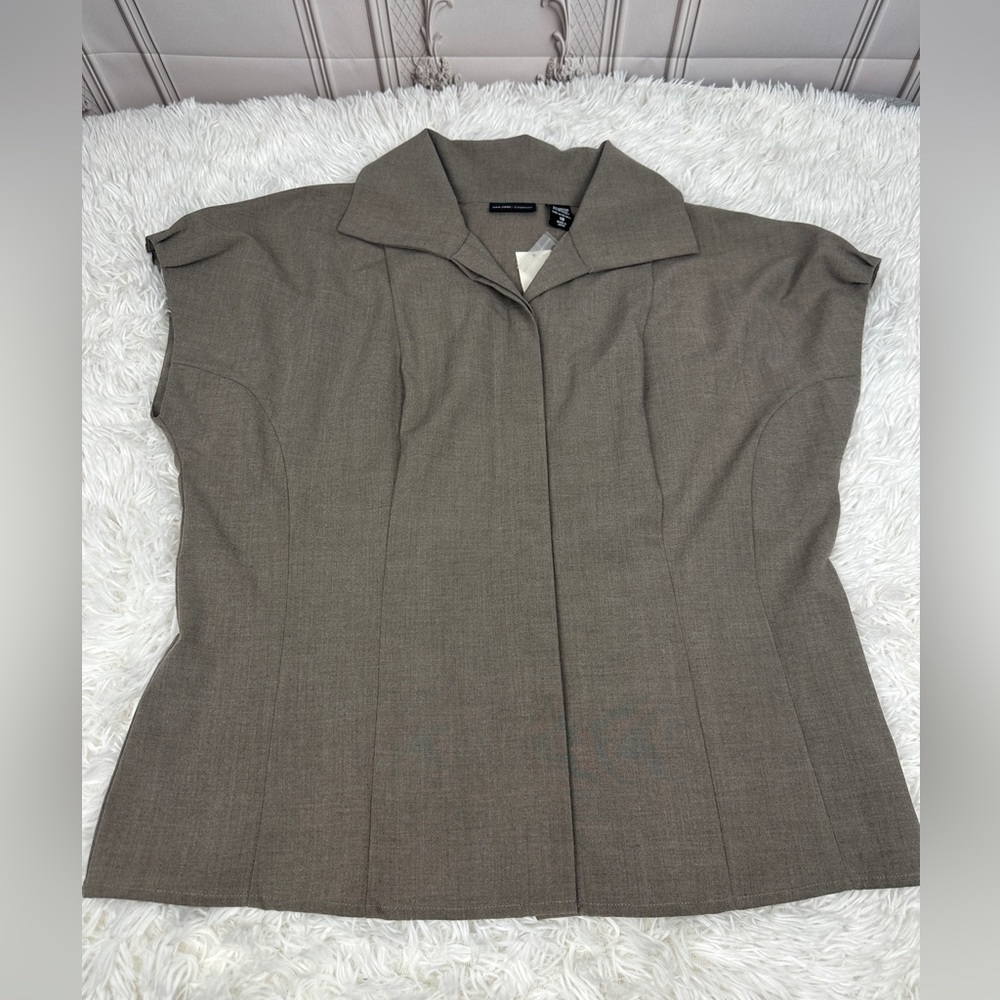 New York & Company Blouse Business Casual Suit Style Top NY & Co plus size sz 18